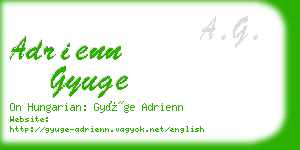 adrienn gyuge business card